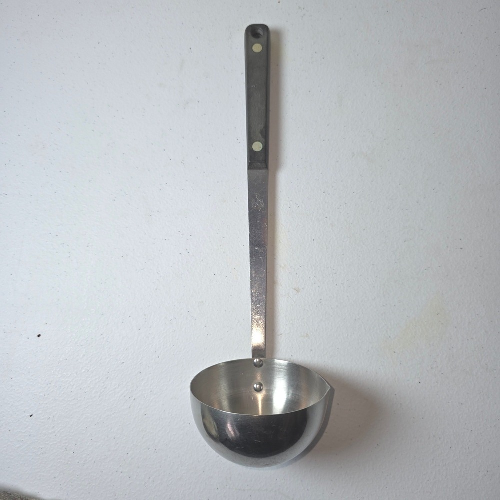 Vintage Ekco Flint Arrowhead‎ Stainless Vanadium Soup Ladle Pour Spout USA 12"